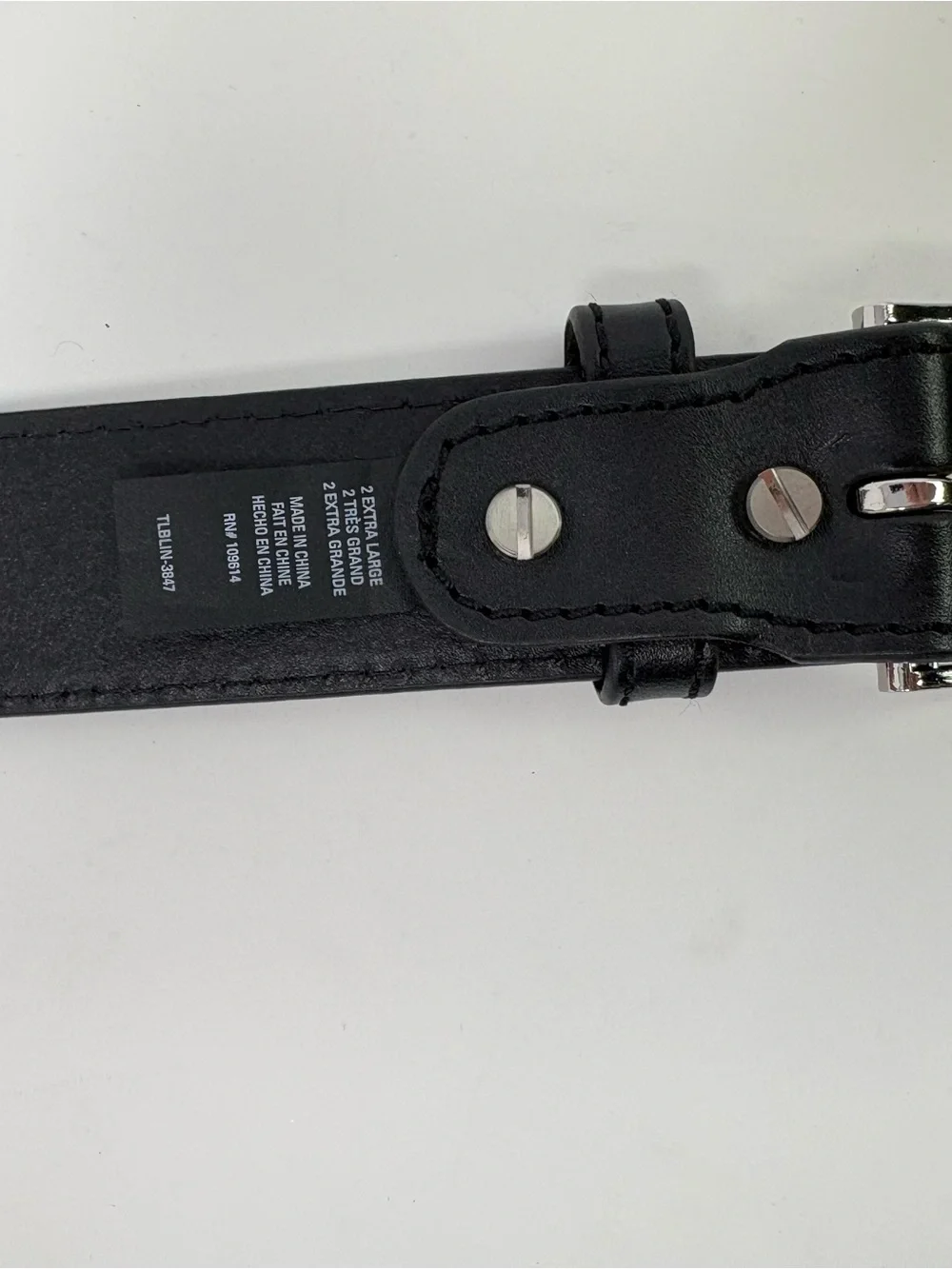 NWT 5.11 Tactical Leather Belt 2XL Heavy Duty CCW Belt Black Silver Buckle